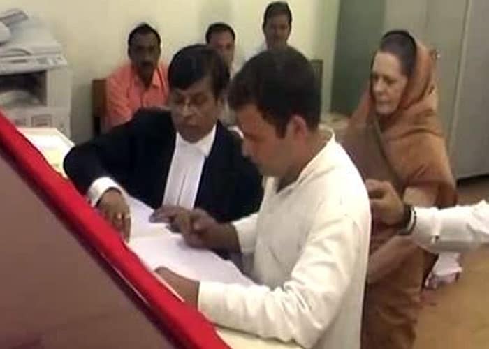 Rahul Gandhi files his nominations from Amethi