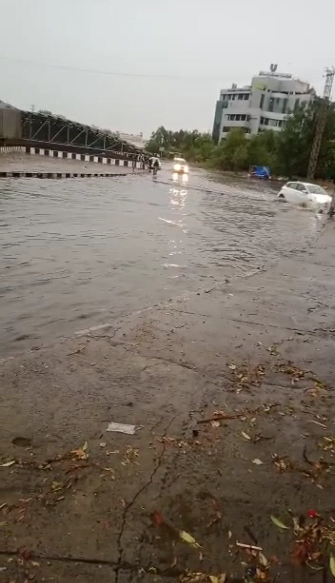बारिश के बाद दिल्ली-एनसीआर में कई जगहों पर सड़कों पर पानी भर गया है.