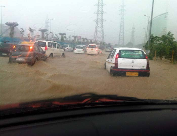 NDTV.com reader Ruchi Dua sent us this picture taken from her car.