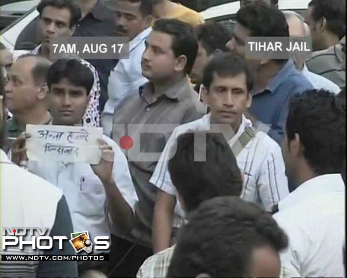 Day 1: Scenes outside Tihar Jail