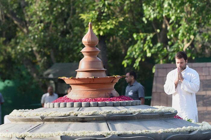 Congress Vice President Rahul Gandhi at the Vir Bhumi in New Delhi. (PTI)