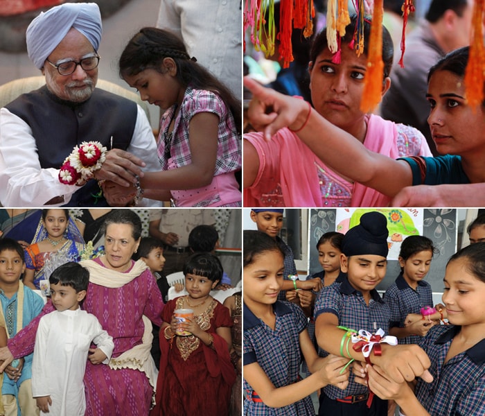 Rakhi or Raksha Bandhan is a festival that symbolizes the bond between brothers and sisters. It might only have a small ceremony of tying a Rakhi by the sisters to their brothers but in the Indian mindset the festival occupies an extremely special place.<br><br>
As people from the around country celebrate the occasion, even the two most powerful personalities in the country, Manmohan Singh and Sonia Gandhi celebrated the festival at their respective residences.