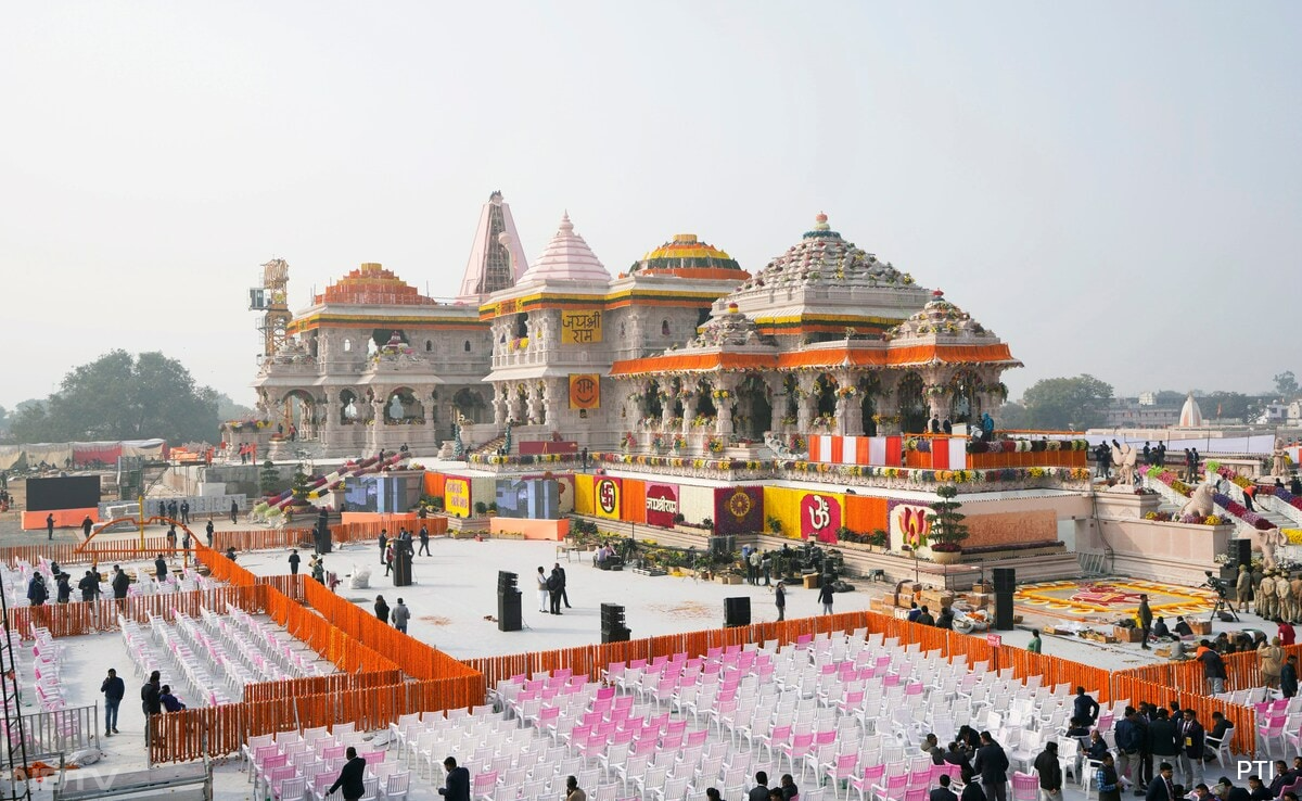Ram Lalla Idol Consecrated At Ram Mandir As PM Modi Performs \'Pran Prathistha