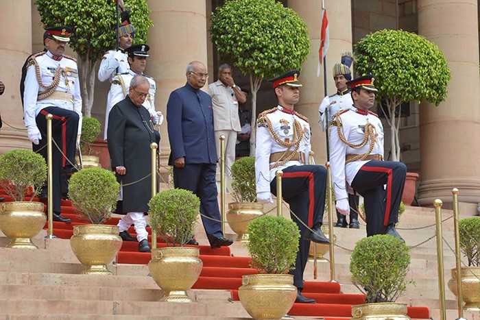 Pics: President Ram Nath Kovind\'s Welcome Ceremony At The Rashtrapati Bhavan