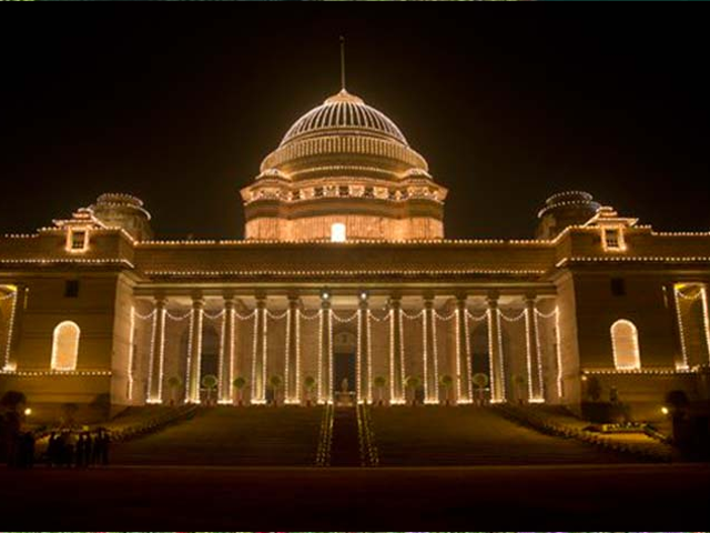 India Illuminated on the Eve of  66th Republic Day Celebrations