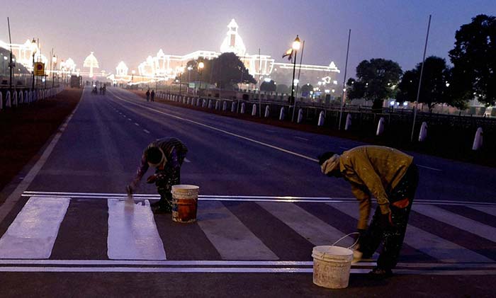 India Illuminated on the Eve of  66th Republic Day Celebrations