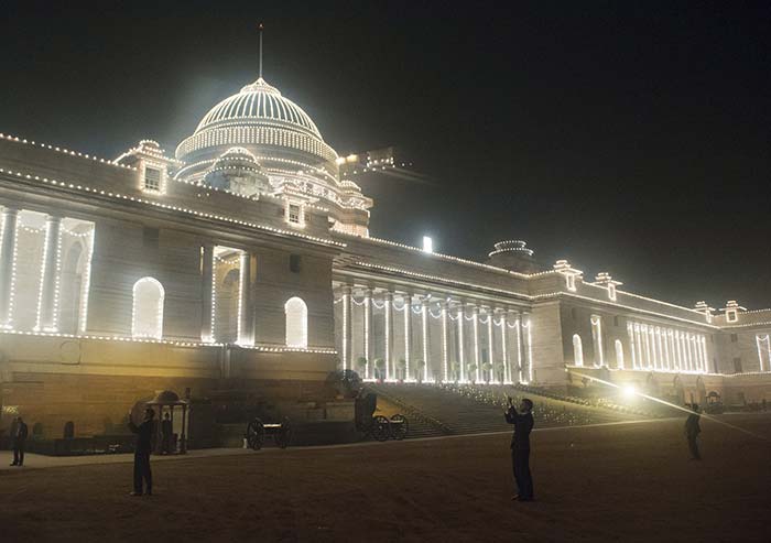 India Illuminated on the Eve of  66th Republic Day Celebrations