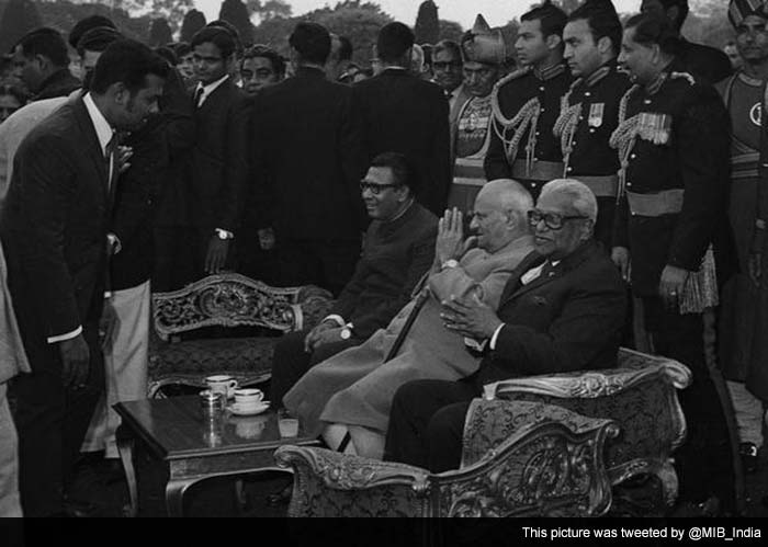 Prime Minister Sir S Ramgoolam of Mauritius was India's guest of honour in 1972.