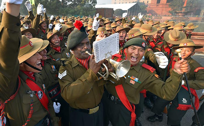 In Pics: Candid Moments From Republic Day Parade Rehearsals