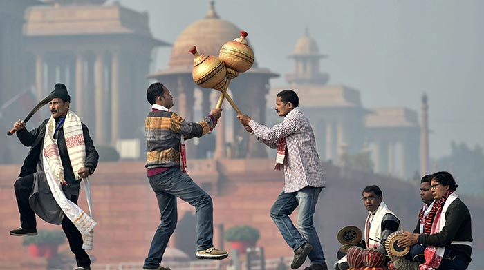In Pics: Candid Moments From Republic Day Parade Rehearsals