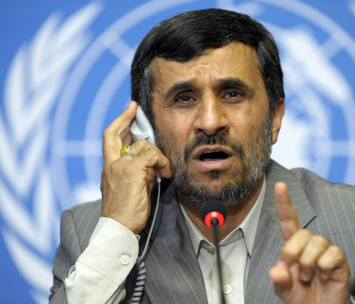 Iranian President Mahmoud Ahmadinejad, who took office in 2005, and was re-elected in a controversial poll in 2009, has become known as the symbol of the Islamic Republic's defiance of the west in its pursuit of a nuclear programme.<br><br>His political stand, however, has turned many Iranians against their rulers.(NYT Photo)