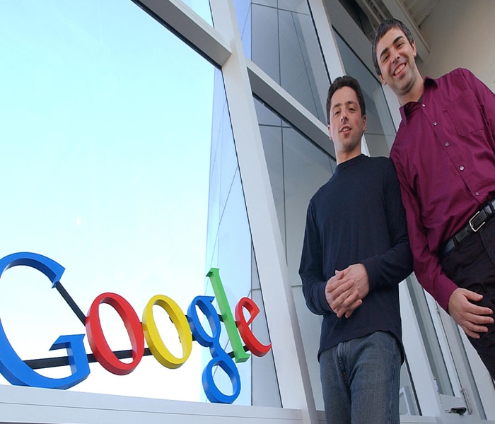 Co-founders Larry Page, president of products, and Sergey Brin, president of technology, brought Google to life in September 1998.<br><br>They led to the internet revolution with their company policy being ?do no evil? and ?make the world a better place?.<br><br>What started off as a search engine now encompasses may other products and is now synonomous with the internet.(AP Photo)