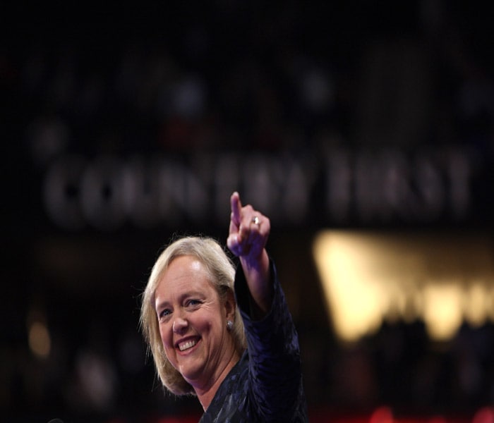 Margaret Cushing "Meg" Whitman was president and chief executive officer of eBay from March 1998 to March 2008. She was brought into eBay in 1998 when the revenues were $5 million and left ten years later when sales had risen to $8 billion.(NYT Photo)