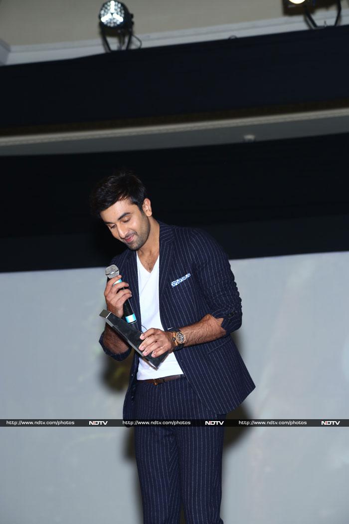 Bollywood actor Ranbir Kapoor was felicitated with the Bollywood Youth Icon award.