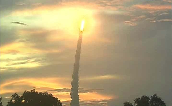 India today successfully launched its own 'spy satellite' RISAT-1. The Polar Satellite Launch Vehicle (PSLV) carrying the indigenous radar imaging satellite lifted off from Sriharikota spaceport at 5.47 am this morning.