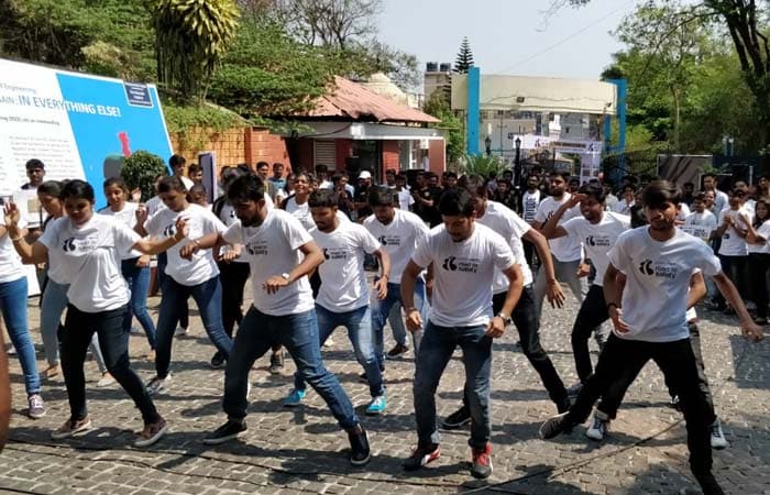 In Pics: Bengaluru Students Do Walkathon To Spread Awareness On Road Safety