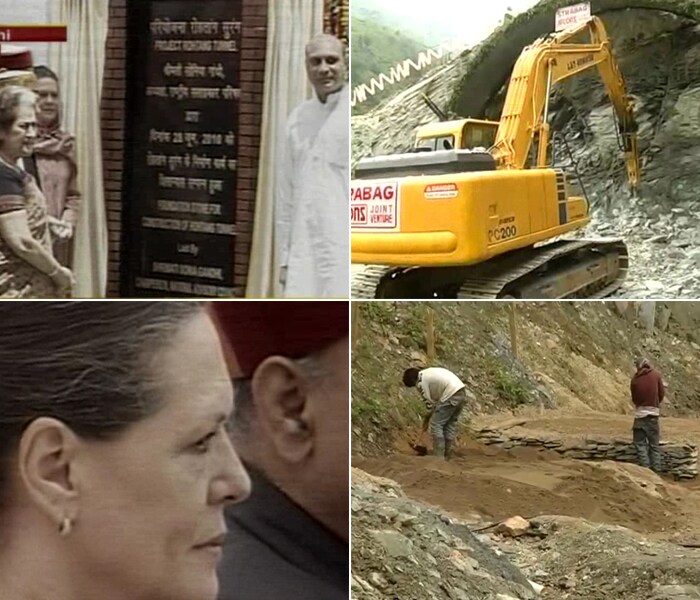 Rohtang tunnel: Sonia Gandhi lays foundation stone