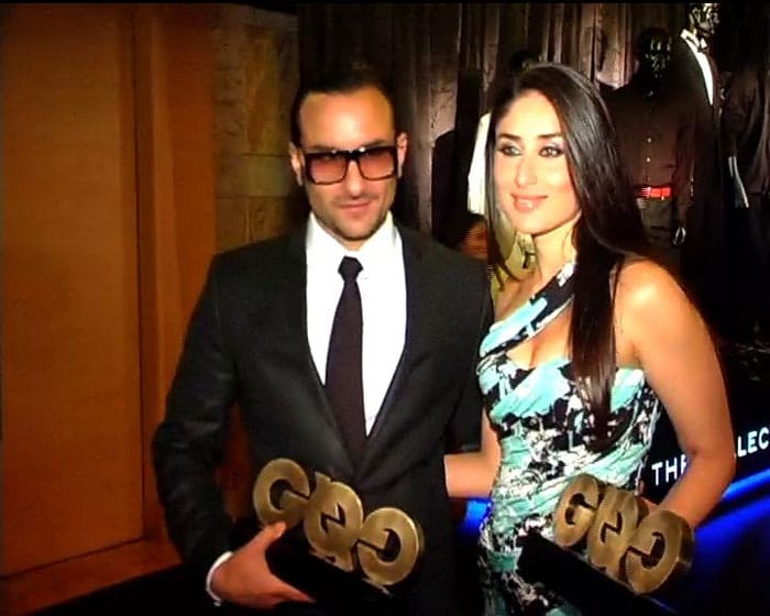 Saif, Kareena And Big B At GQ Awards