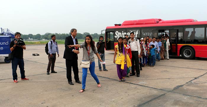 All of us have dreamt about flying, but this gets realised for a few... So, NDTV India, with Spicejet, took over 60 people on the first flight of their lives... a flight of their dreams...