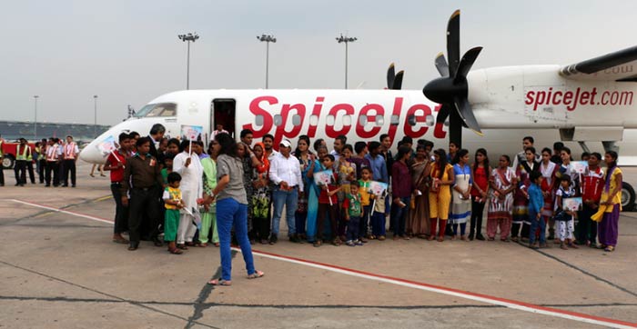 All of us have dreamt about flying, but this gets realised for a few... So, NDTV India, with Spicejet, took over 60 people on the first flight of their lives... a flight of their dreams...