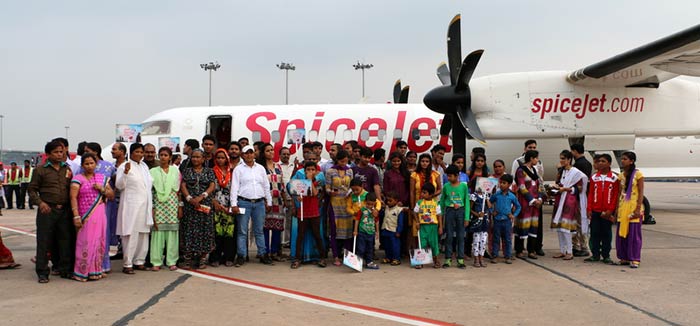 All of us have dreamt about flying, but this gets realised for a few... So, NDTV India, with Spicejet, took over 60 people on the first flight of their lives... a flight of their dreams...