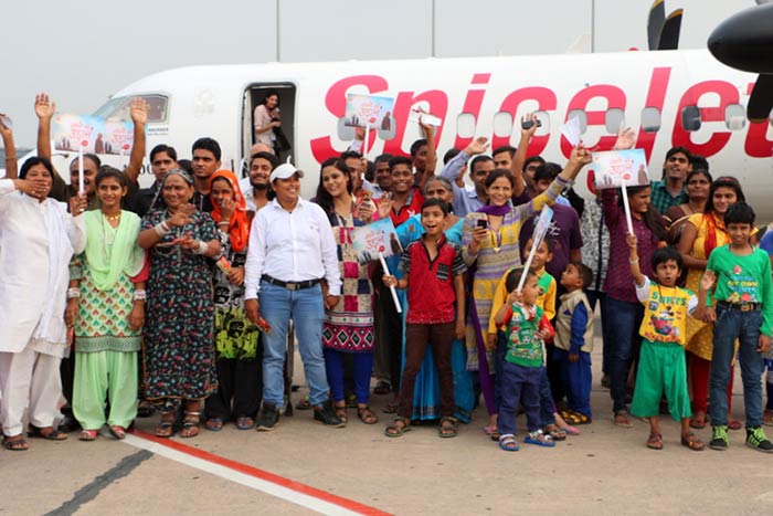 All of us have dreamt about flying, but this gets realised for a few... So, NDTV India, with Spicejet, took over 60 people on the first flight of their lives... a flight of their dreams...