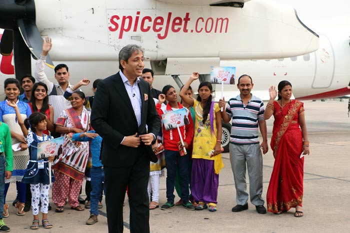 All of us have dreamt about flying, but this gets realised for a few... So, NDTV India, with Spicejet, took over 60 people on the first flight of their lives... a flight of their dreams...