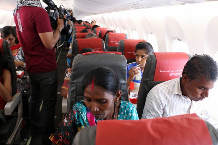 All of us have dreamt about flying, but this gets realised for a few... So, NDTV India, with Spicejet, took over 60 people on the first flight of their lives... a flight of their dreams...