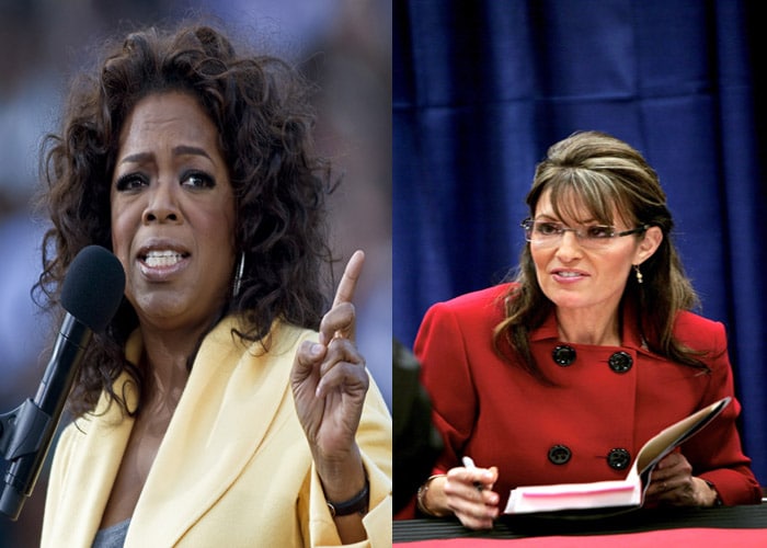 Sarah Palin appeared on "The Oprah Winfrey Show" to promote her memoir. Questions about her decision to quit her job as governor of Alaska, her handling of the infamous Couric interview and tabloid coverage of her family seemed to unnerve Palin. (AFP Photo)