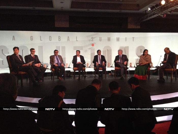 Brainstorming at the NDTV Solutions Summit