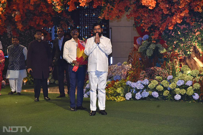 Maharashtra Chief Minister Eknath Shinde also attended the engagement function.