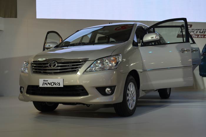 Toyota has showcased its all new Innova at Auto Expo 2012.