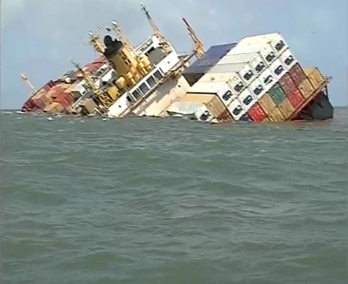 In Pics: How ships collided near Mumbai Harbour