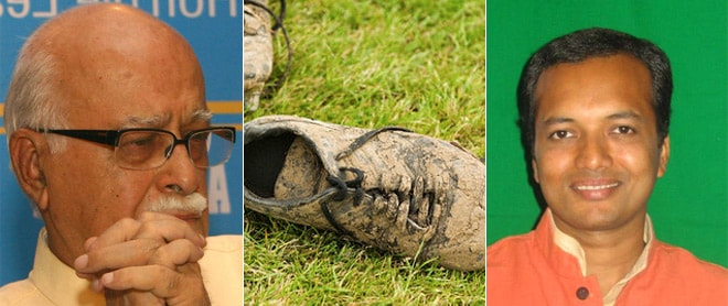 Among the other 'shoe' gate targets were BJP leader L K Advani and Congress MP Navin Jindal.Pawan Agarwal, a BJP worker, threw a slipper at Advani while a retired school principal, Rajpal, hurled his shoe while Jindal was addressing party workers.