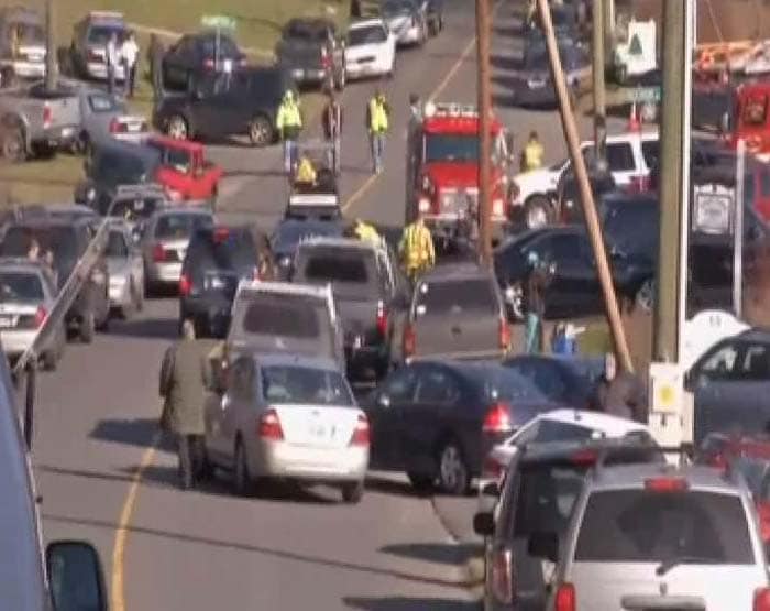 A dispatcher at the Newtown Volunteer Ambulance Corps said a teacher had been shot in the foot and taken to Danbury Hospital</br></br>
Image courtesy: ABC News