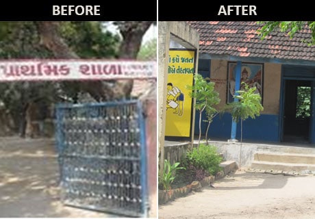 The Support my School continues its journey across Ahmedabad as the Motikishol Primary school is transformed.