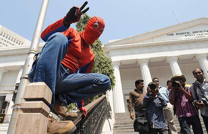 A \'Spiderman\' is contesting elections in Mumbai