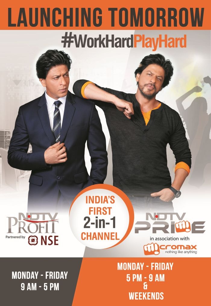 Behind-the-scenes: Shah Rukh works hard, plays hard for NDTV Prime