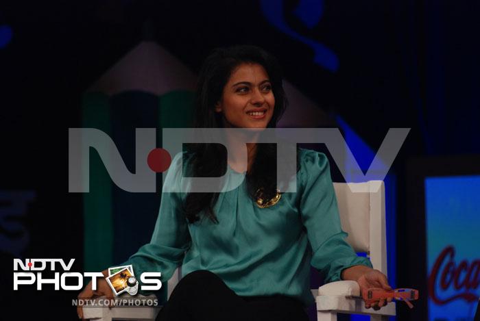 Actress Kajol at the Support My School campaign. She said: ?Education is every child's birth right. It is very important to support each and every child.?