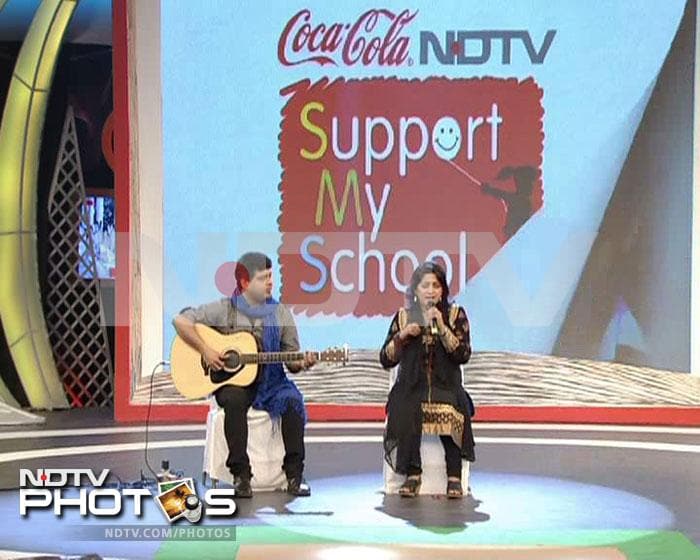 Singer Kavita Seth performs during the event.