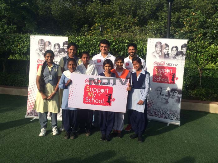 Sourav Ganguly and Farhan Akhtar Celebrate Makeover of 500 Schools in India
