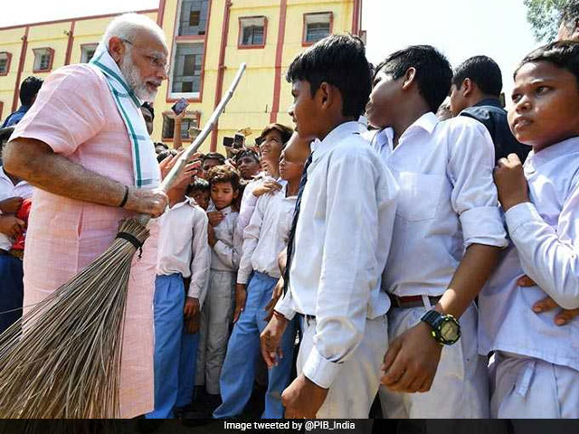प्रधानमंत्री नरेंद्र मोदी ने की 'स्‍वच्‍छता ही सेवा' अभियान की शुरूआत