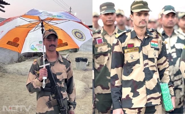 Under the Dettol Banega Swasth India umbrella, a BSF Jawan stands tall for health and hygiene.