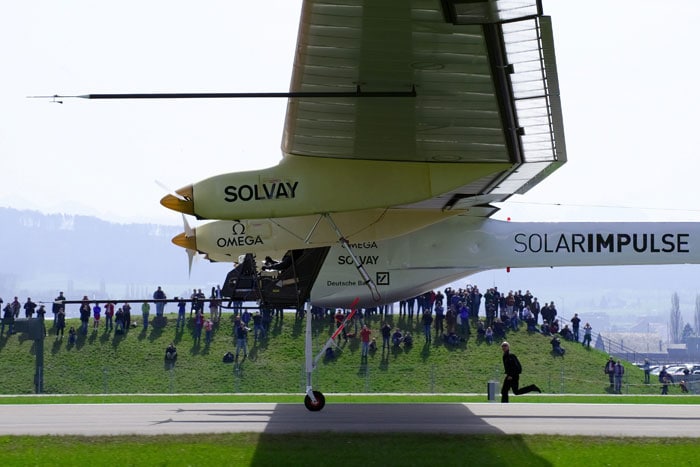 Test pilot Markus Scherdel said Wednesday's flight proved that the plane could take off and land safely and handles like a passenger jet.