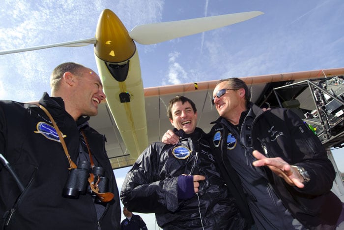 When the plane attempts to circle the globe, the team will have to monitor conditions closely to ensure the aircraft follows the best weather. Ground crews will stay close to provide service at each stop, Scherdel said. (AP Image)