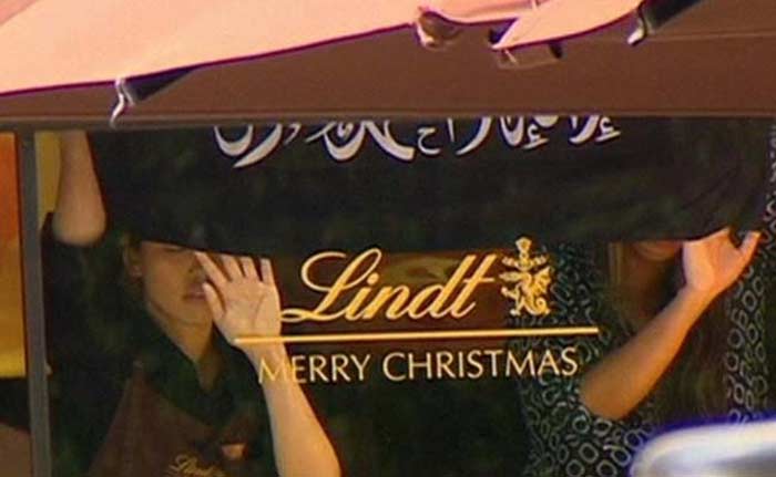 The gunman held people hostage inside the Lindt Cafe at Martin's Place in Sydney's Central Business District.