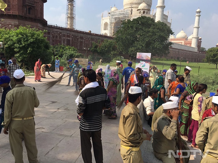 The Taj Mahal is one of the iconic locations in the nation shortlisted for the Swachhta drive.