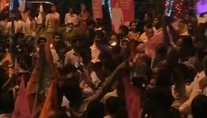 In Pink Hyderabad, a Midnight Party for Telangana