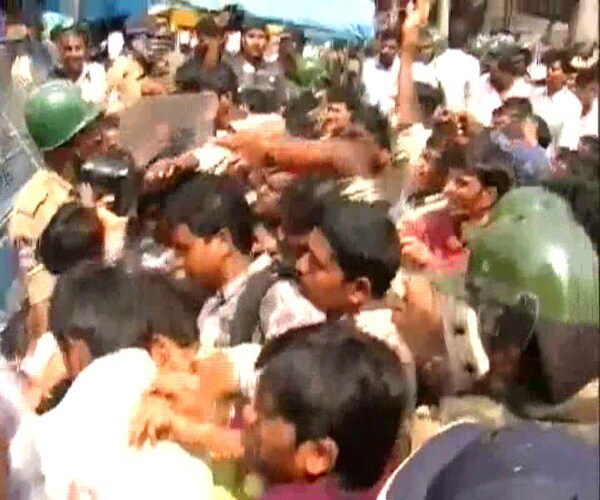 Over 300 students, who violated prohibitory orders were taken into preventive custody. The rally was a part of the call given by the Telangana Students Joint Action Committee and Osmania University Students Joint Action Committee.