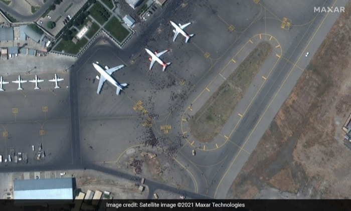 Chaotic scenes unfolded in and around the Hamid Karzai International Airport in Kabul following the Taliban takeover in Afghanistan in August.